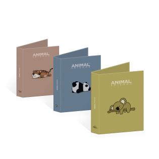 Mapa rinčna A4 4 rinke ANIMAL FRIENDS GREEN 64AFG04