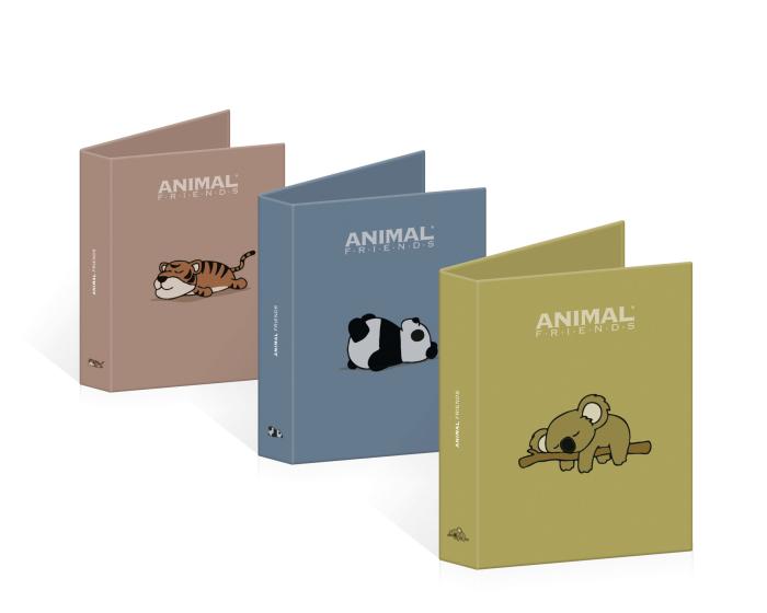 Mapa rinčna A4 4 rinke ANIMAL FRIENDS GREEN 64AFG04