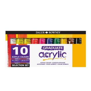 Akrilne barve 120 ml DALER ROWNEY GRADUATE set 10/1 D123900010