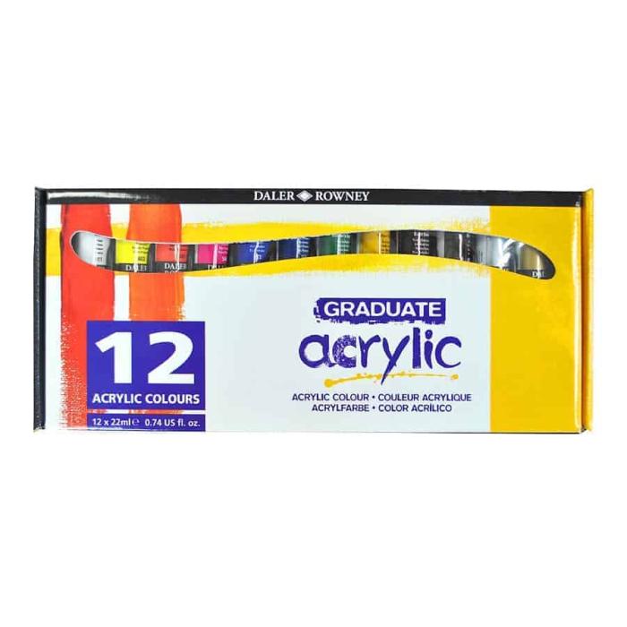 Akrilne barve 22 ml DALER ROWNEY GRADUATE set 12/1 D123900012