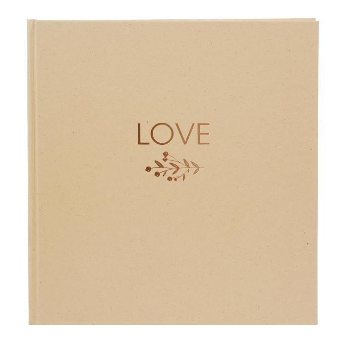 Foto album poročni natur 60 strani LOVE GOLDBUCH 30x31 cm