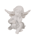 Angel iz poliestra s kristalnim srcem 5 cm 937174