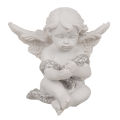 Angel iz poliestra s kristalnim srcem 5 cm 937174