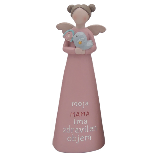 Angel keramični 12,5 cm MOJA MAMA IMA ZDRAVILEN OBJEM SIANG13608