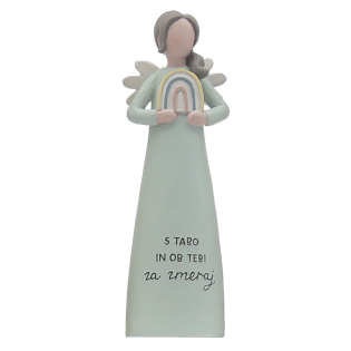 Angel keramični 12,5 cm S TABO IN OB TEBI ZA ZMERAJ SIANG13587