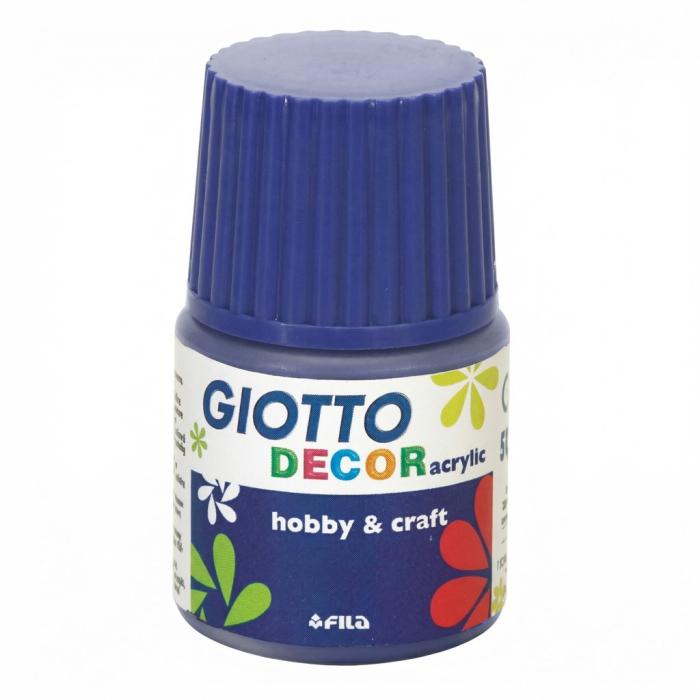 Barva akrilna modra ultramarin 50 ml GIOTTO DECOR ACRYLIC HOBBY AND CRAFT 531817