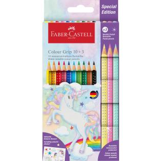 Barvice samorog FABER CASTELL GRIP UNICORN set 10+3