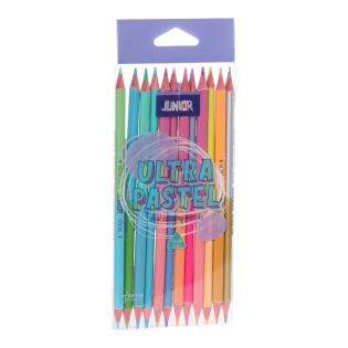 Barvice trikotne dvostranske pastelne JUNIOR ULTRA DUAL set 12/1 130216