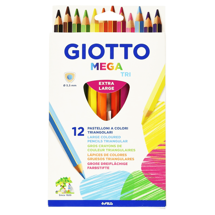 Barvice GIOTTO MEGA TRI set 12/1
