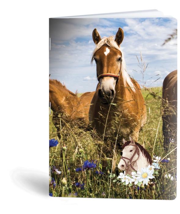 Beležka A6 40 listna konji RUCKSACK KONJ 25Z-BEL-HORSE