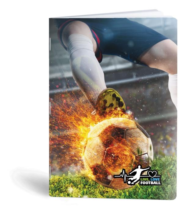 Beležka A6 40 listna nogometa&scaron; RUCKSACK FOOTBALL ŽOGA 25Z-BEL-FOOT