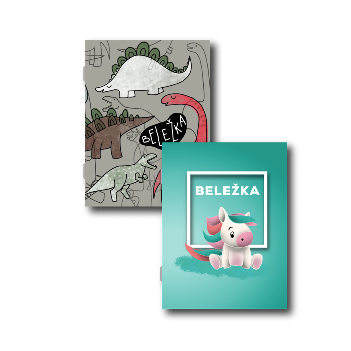 Beležka A6 40 listna 70 g SAMOROG IN DINOZAVRI 775071