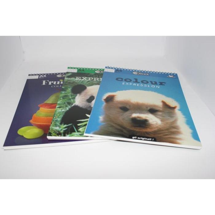 Špiralni blok beležnica A4 špiralni črtni zvezek ali 5mm karo ANIMAL FRIENDS FRUIT JAM VIZIT