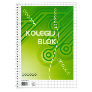 Blok zvezek A4 &scaron;piralni mali karo 5x5 mm KOLEGIJ EMI