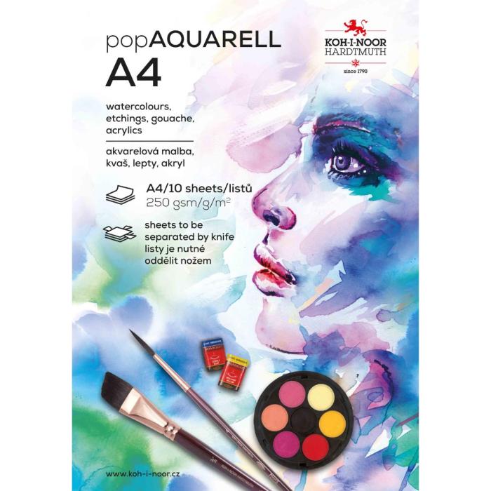 Risalni blok skicirka 10 listni 250 g KOH-I-NOOR AQUARELL