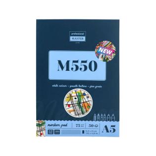 Blok risalni skicirka gladki listi A5 75 g 50 listov PROFESSIONAL MASTER M550 617130