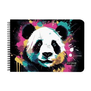 Risalni blok &scaron;piralni A3 skicirka 40 listov 190 g OXYBAG PANDA 6-97224