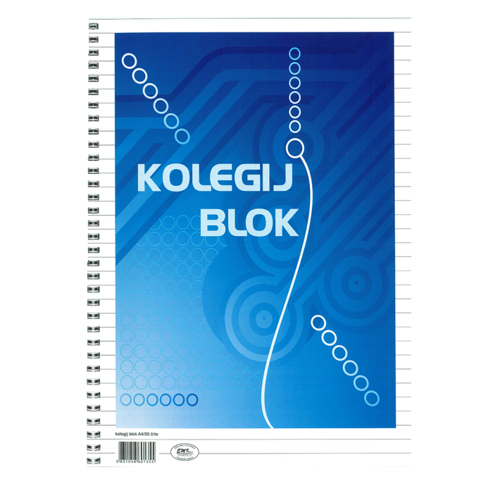 Blok zvezek &scaron;piralni črtni KOLEGIJ EMI