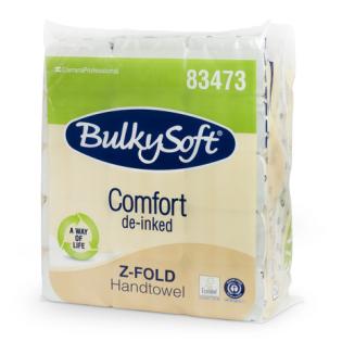 Papirnate brisače ZZ bele dvoslojne BULKY SOFT COMFORT DE-INKED Z-FOLD 121153 15V#
