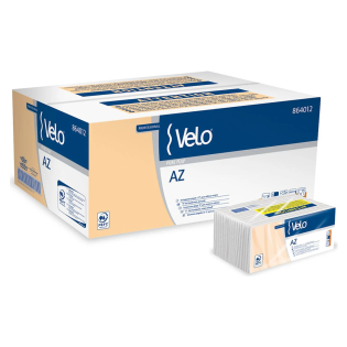 Brisače papirnate ZZ bele VELO 864012 - 864013