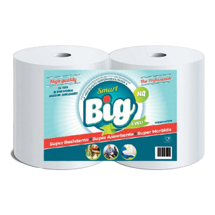 Brisače papirnate za roke bobina 800 listov 2 kg BIG SMART set 2/1