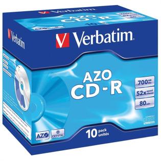 CD-R VERBATIM 700MB 52X 10 v &scaron;katli