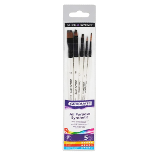 Čopiči iz sintetičnih &scaron;četin 10 6 2 1 1 DALER ROWNEY GRADUATE set 5/1 D212550001