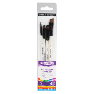 Čopiči iz sintetičnih &scaron;četin DALER ROWNEY GRADUATE set 4/1 D212540006