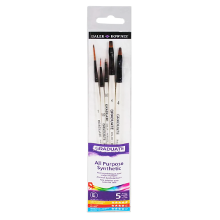 Čopiči iz sintetičnih &scaron;četin DALER ROWNEY GRADUATE set 5/1 D212550003