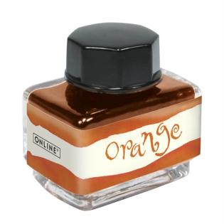 Črnilo za nalivno pero 15 ml oranžno ONLINE