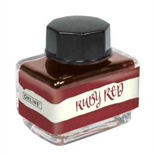 Črnilo za nalivno pero 15 ml rdeče ONLINE RUBY RED