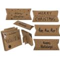 Darilna &scaron;katlica blazinica pov&scaron;terček kraft mini 14x6 cm CHRISTMAS set 4/1 946261