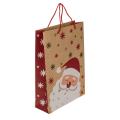 Darilna vrečka božična novoletna kraft MERRY CHRISTMAS 160129
