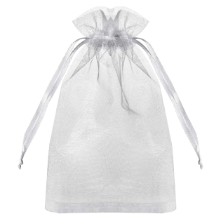 Darilna vrečka organza mo&scaron;njiček na poteg 7x9 cm I.C.CASA set 6/1 40766