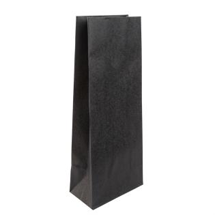 Darilna vrečka za steklenico črna ble&scaron;čice 10x8x35 cm 42859S