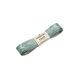 Darilni trak platnen moder riba morski 15mm x 3m 