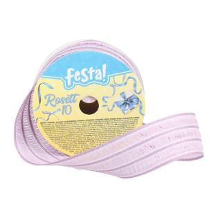 Darilni trak na kolutu dekorativni 25mm x 3m pastelno vijola FESTA! 710781