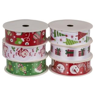 Darilni trak novoletni božični 2 cm x 2m 160091