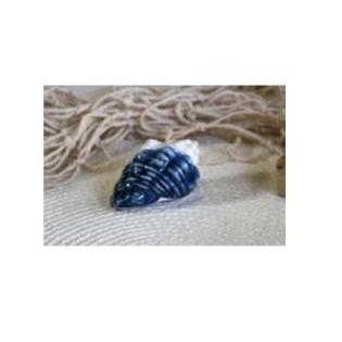 Dekoracija porcelan školjka 5X4X3CM modro bela