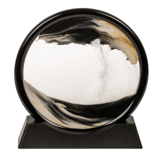 Pe&scaron;čena dinamična dekoracija 3D pokrajina tekoči pesek 17,5x17,5x0,5 cm FLOWING SAND 144473