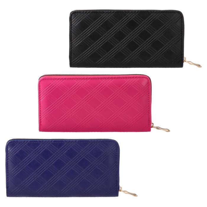 Denarnica ženska črna roza vijola TRENDY 100787