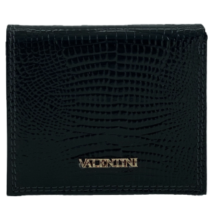 Denarnica usnjena črna kačja tekstura vintage VALENTINI 1018 146