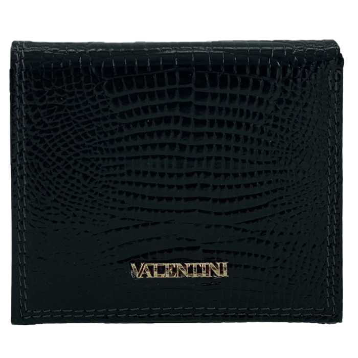 Denarnica usnjena črna kačja tekstura vintage VALENTINI 1018 146