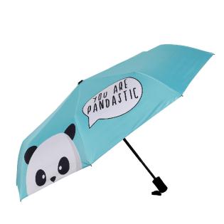 Dežnik avtomatski zložljiv svetlo moder PANDA Pandastic XL2003