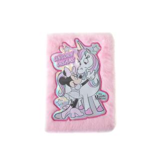 Dnevnik pli&scaron;asti 14x20 cm MINNIE MOUSE IN SAMOROG UNICORN DISNEY