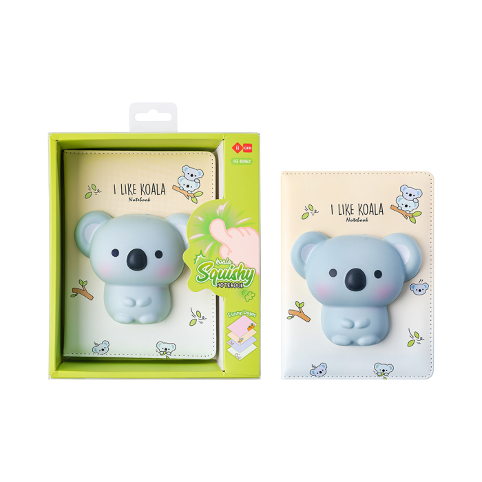 Dnevnik rokovnik mehki 128 listni koala SQUISHY NOTEBOOK IG6062