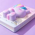 Dnevnik rokovnik mehki 128 listni samorog SQUISHY UNICORN NOTEBOOK IG6038