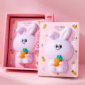 Dnevnik rokovnik mehki 128 listni zajec SQUISHY NOTEBOOK IG6033