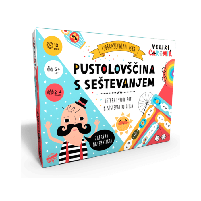 Družabna igra VELIKI ČAROMIR PUSTOLOV&Scaron;ČINA S SE&Scaron;TEVANJEM 