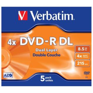 DVD-R 8,5GB 4X DUAL LAYER 5/1 VERBATIM 43543  16939